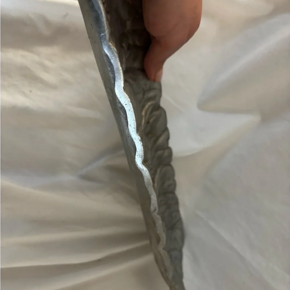 Silver Decorative Tray with Rabbit Design - Picture 5 of 8